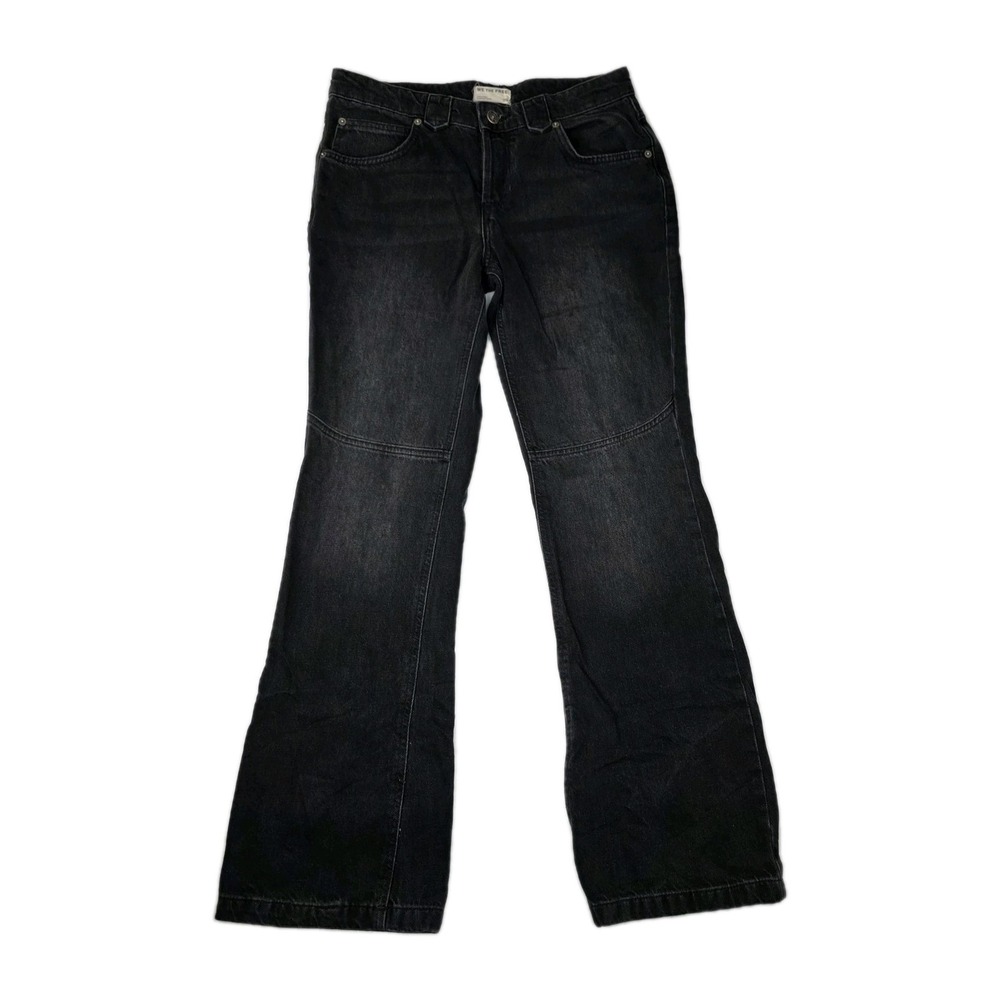 We The‎ Free Jeans Womens Size 29 Straight Leg Moto Black Denim Bottoms